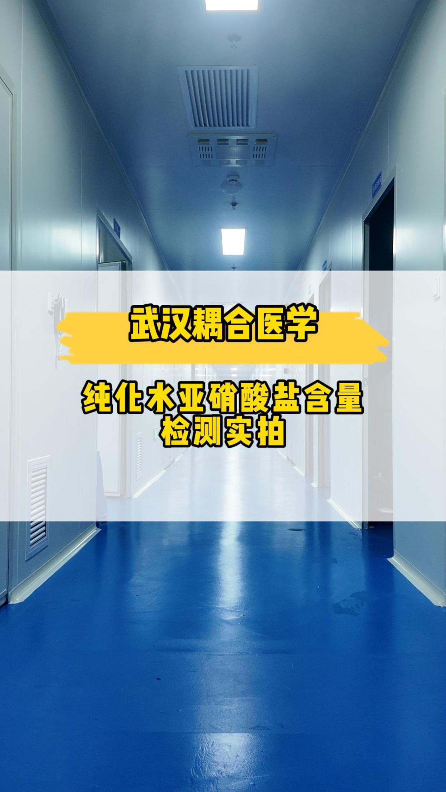 武漢耦合醫(yī)學(xué)-純化水亞硝酸鹽含量檢測實(shí)拍