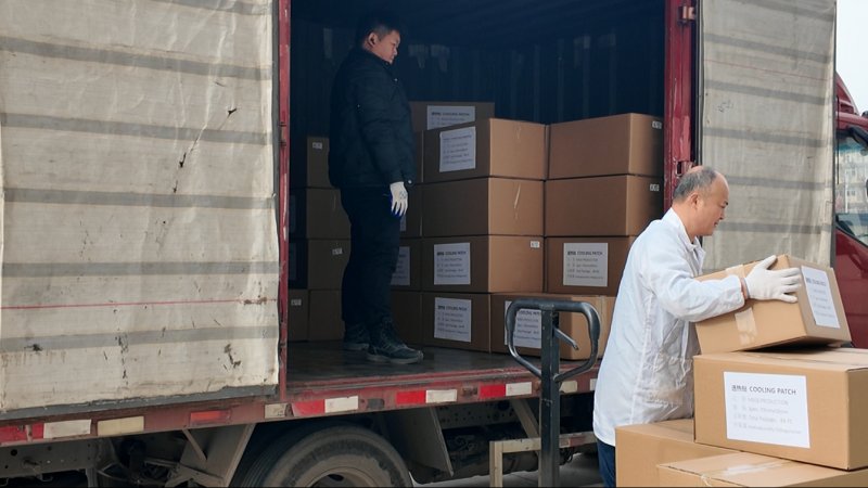 耦合醫(yī)學(xué)趕在春節(jié)前將退熱貼大貨發(fā)往印尼